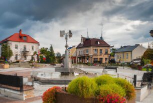 Zalipie Poland Town Square